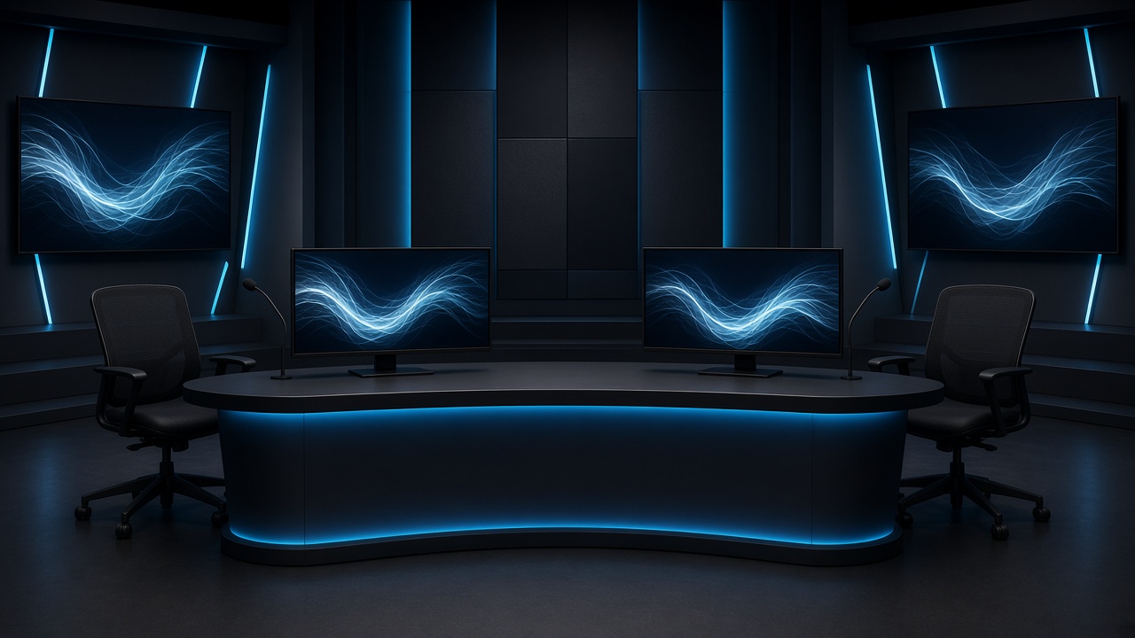 Plateau d'analyse esport avant l'antenne